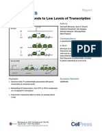 Polycomb Responds To Low Levels of Transcription: Graphical Abstract Authors