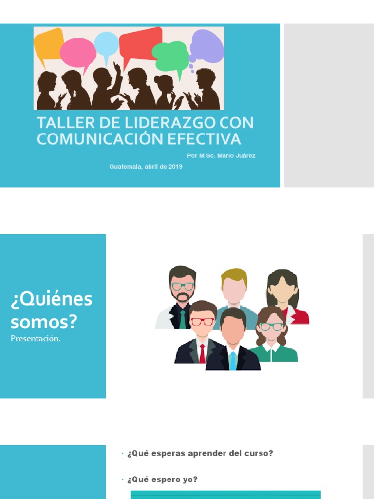 Taller de Liderazgo y Comunicación Efectiva | PDF | Comunicación ...