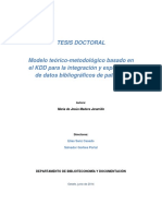 Modelo teórico-metodológico basado en el KDD para la integración y explotación de datos bibliograficos de patentes