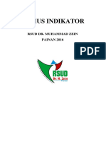 Kamus Indikator: Rsud Dr. Muhammad Zein PAINAN 2016