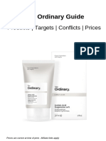 Latest PDF - The Ordinary Products, Targets, Conflicts, Prices, Regimens