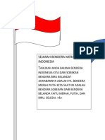 Sejarah Bendera Merah Putih Indonesia