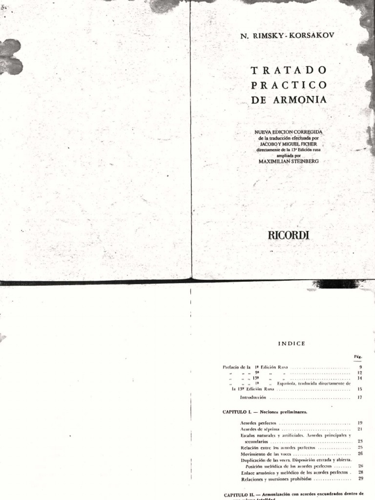 RimskyKorsakovTratado Practico de Armonia PDF