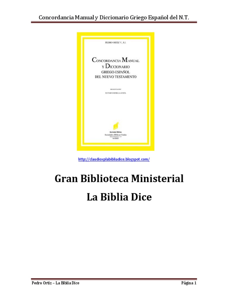 Manual Y Diccionario Griego Espanol Del Nuevo Testamento 1 Reinado Y Reino De Dios Traducciones