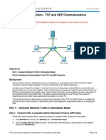 (Instructor Version) : Packet Tracer Simulation - TCP and UDP Communications