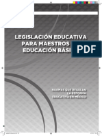 Legislación Educativa para Maestros de Educación Básica - Antología