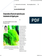 Comprueban Eficacia de Espirulina para Tratamiento de Hígado Graso - La Crónica de Hoy