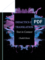 Chakib Bnini-Didactics of Translation - Text in Context-Cambridge Scholars Publishing (2016)