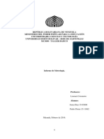 Informe de Metrologia