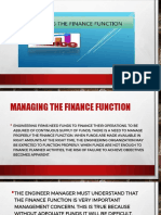 Finance Function