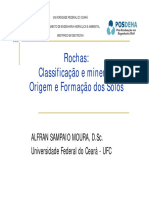 Aula 02 - Tipo de Rochas e Origem e Formação Dos Solos I