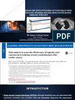 META-ANALYSIS TO ASSESS THE EFFECTIVENESS OF TOPICALLY USED VANCOMYCIN IN REDUCING STERNAL WOUND INFECTIONS AFTER CARDIAC SURGERY