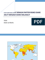 Defisiensi Zinc Sebagai Faktor Risiko Diare Akut Menjadi Diare Melanjut