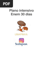 Plano Intensivo Enem 30 Dias