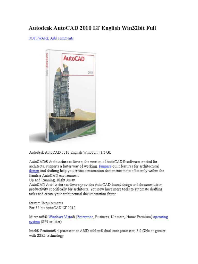 Autodesk Autocad 2010 , Autodesk AutoCAD 2010 x64 [Italian] – RIKW