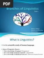 Branches of Linguistics PDF