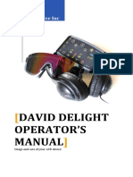 David Delight Operator'S Manual: Mind Alive Inc