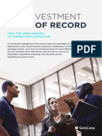 The Investment Book of Record Competitive Advantage SimCorp Paper