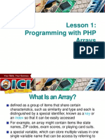 PHP Advanced Series 1 - The Array Data Type