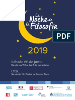 La Noche de La Filosofía 2019 - Programación Completa