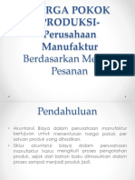 Harga Pokok Produksi - Pesanan