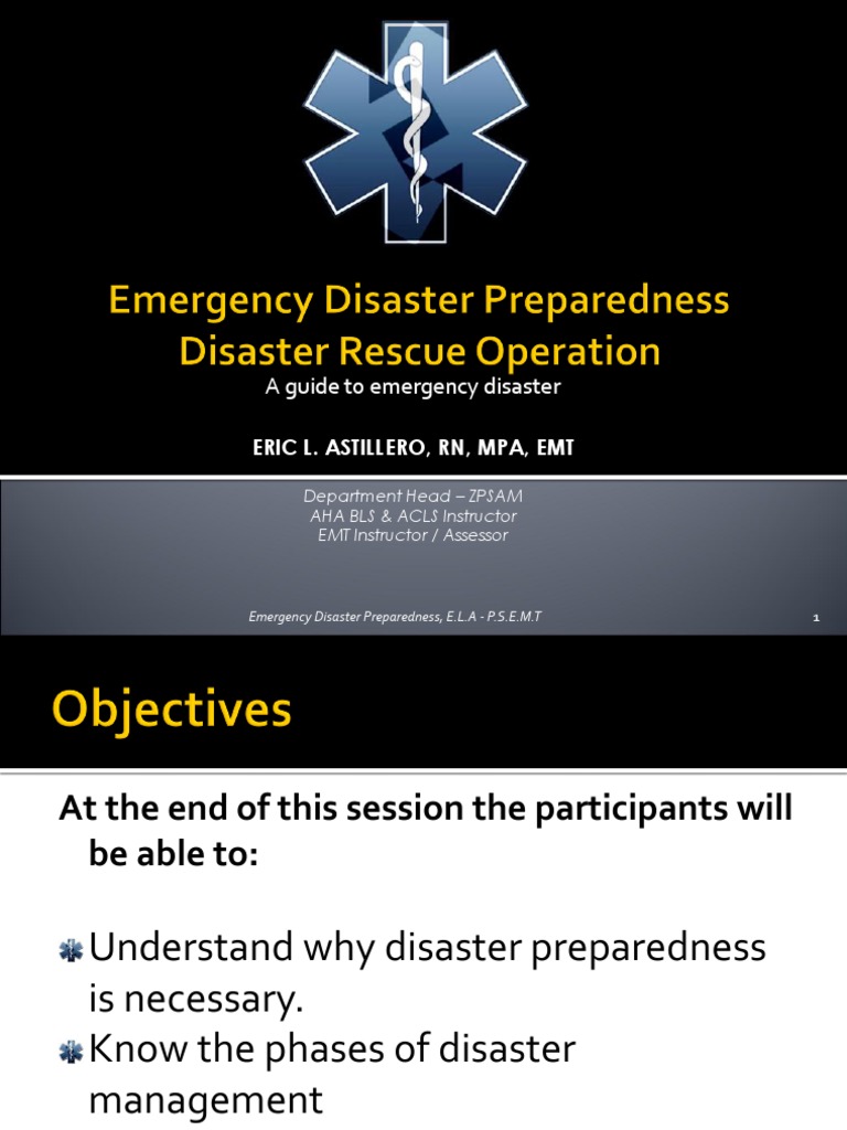 PNA Emergency Disaster Preparedness.ppt Emergency Management