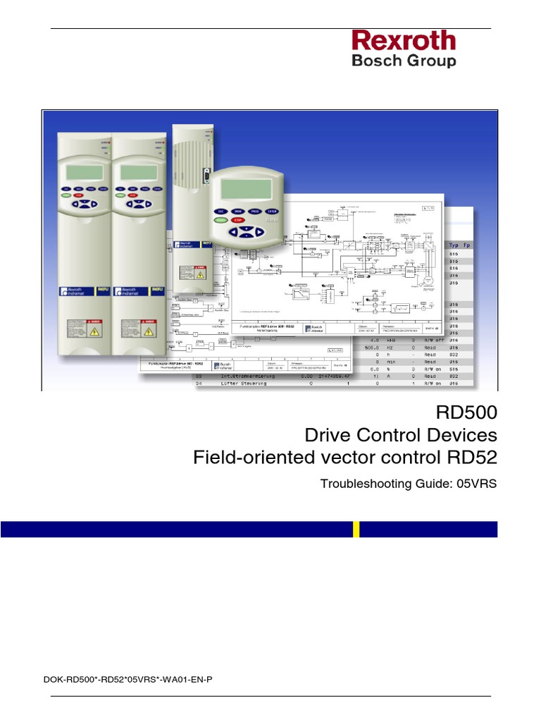 Rexroth-RD500 Drive Control Devices Field-Oriented Vector Control RD52 ...