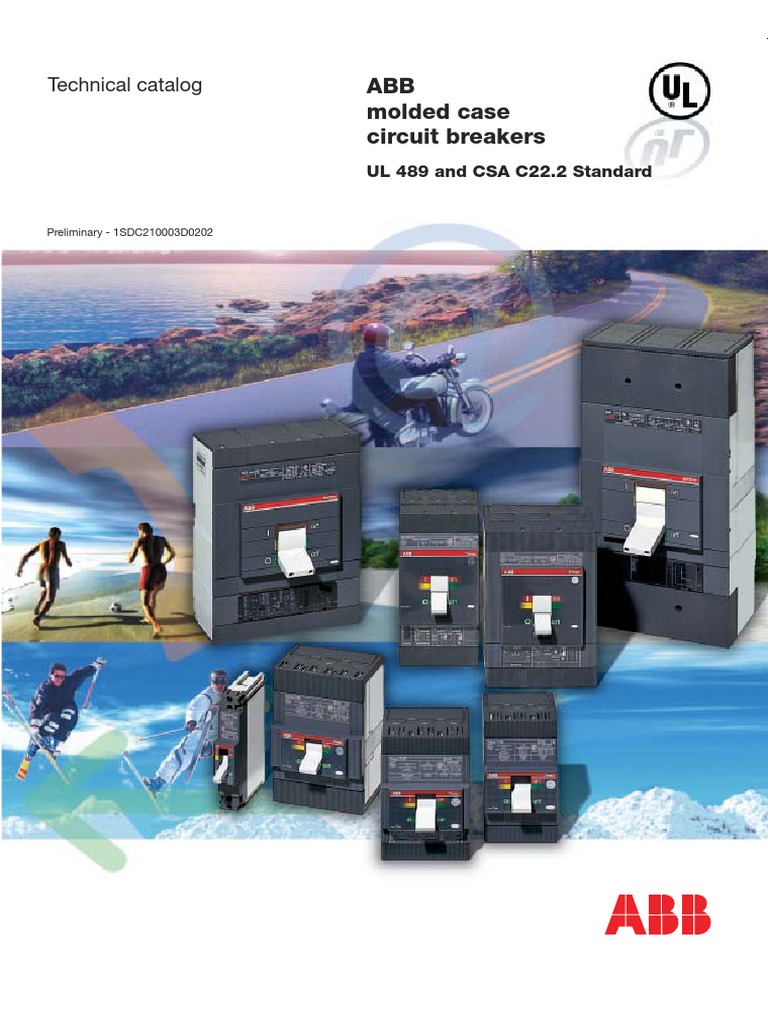 ABB Molded Case Circuit Breakers Technical Catalog PDF Iso 9000