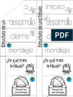 Estructura de Una Fabula y Ejercicio PDF
