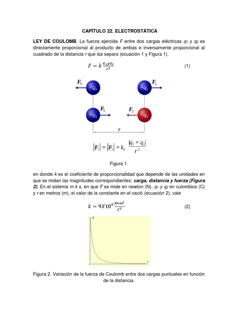 Fundamentos de la Electroestática | PDF | Condensador | Carga eléctrica