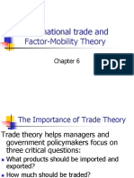 International Trade and Factor-Mobility Theory