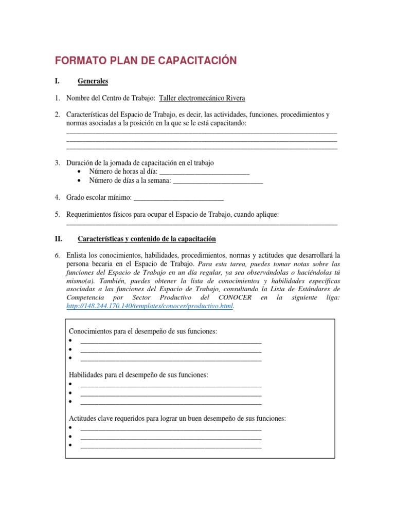 Guía Paso a Paso Para La Elaboración Del Plan de Capacitación | PDF ...