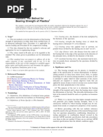 Bearing Strength of Plastics: Standard Test Method For