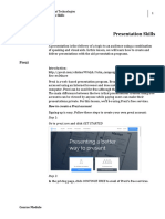 Presentation Skills: Prezi