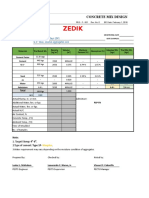 Zedik: Concrete Mix Design