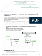 Computer Organization - Hardwired V - S Micro-Programmed Control Unit - GeeksforGeeks