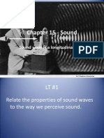 Chapter 15 - Sound: Sound Wave Is A Longitudinal Wave