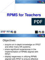 Rpms For Teachers Session 1