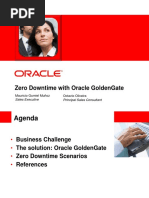 Zero Downtime With Oracle Goldengate