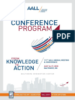 2018 AALL Conference Program