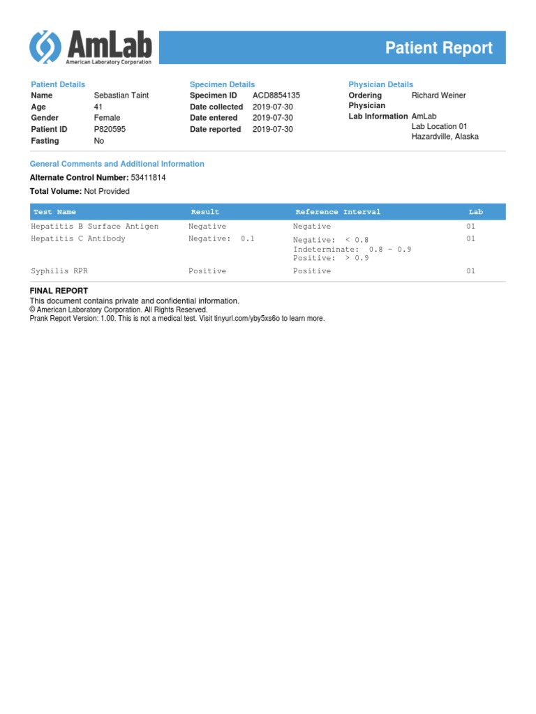 Patient Report | PDF