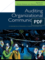 Auditing Organizational Communication A Handbook of Research - 2nd Edition