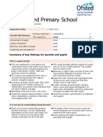 Woodlesford Primary School: Summary of Key Findings For Parents and Pupils
