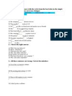 1.-Complete The Sentences With The Verbs From The Box Below in The Simple Present Tense. Make Any Necessary Changes