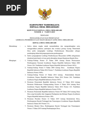 Sk Lpm Mekarsari 2019 Pdf
