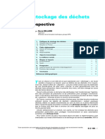 Centres de Stockage Des Déchets