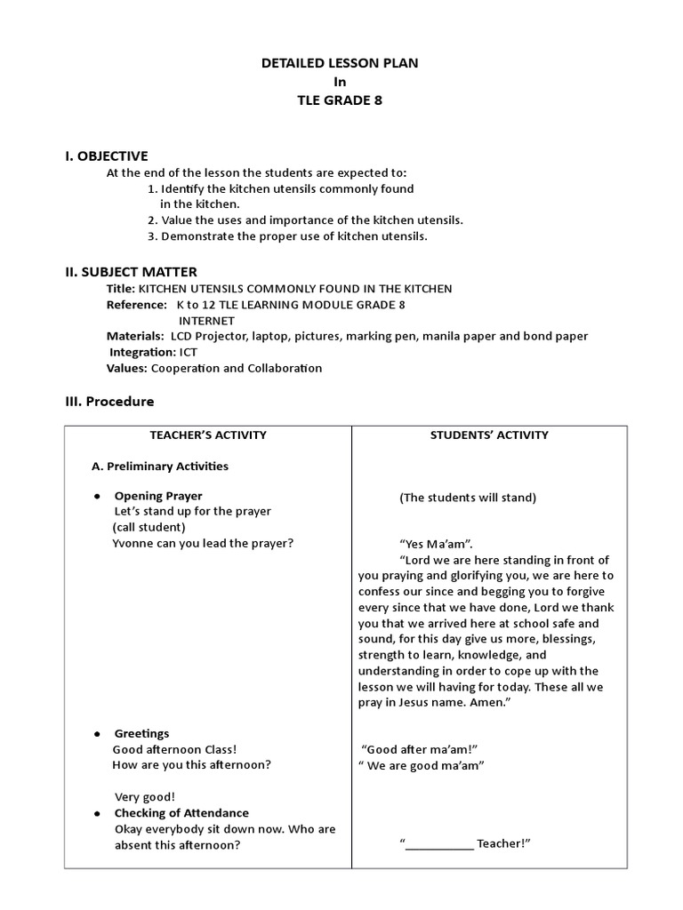 detailed-lesson-plan-in-tle-grade-8-pdf-spoon-kitchen-utensil