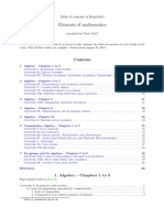 Bourbaki Contents PDF