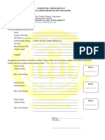 Form Rekomendasi SIP LBH Dari 1 Tempat Praktik