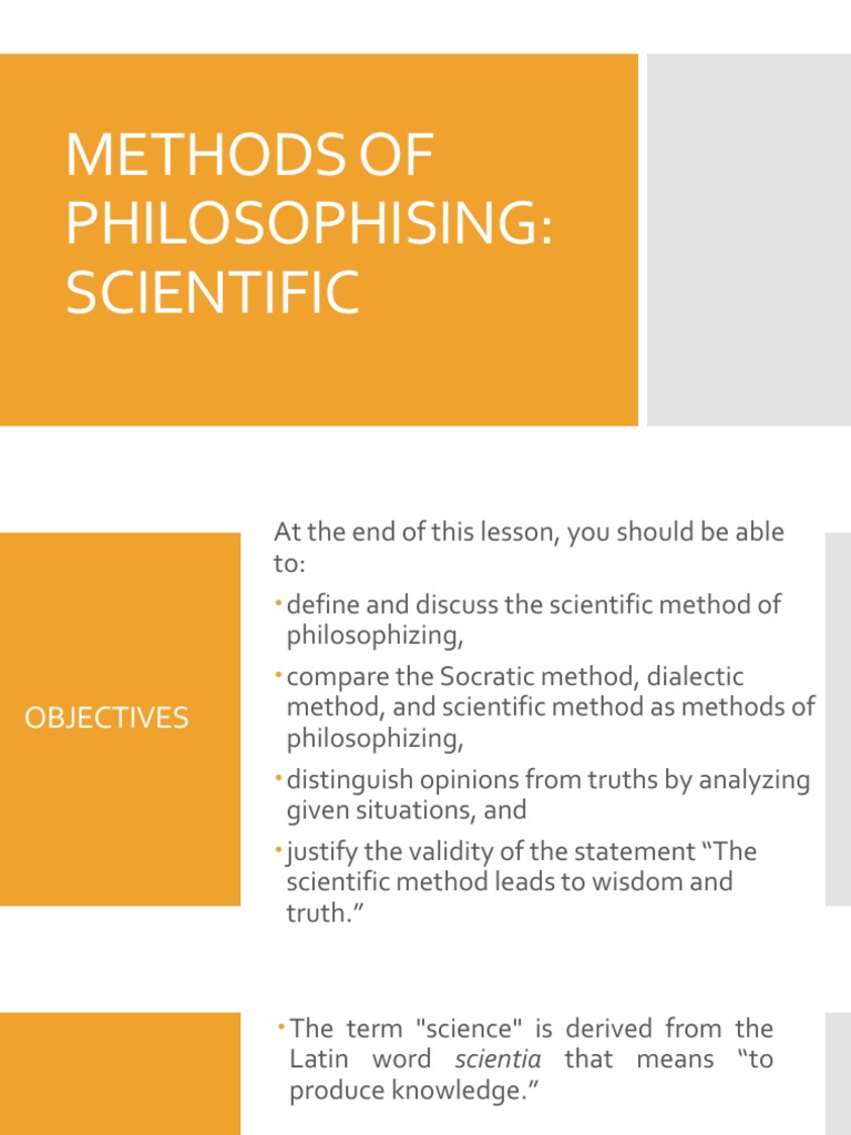 Philosophizing: Scientific Method Explained | PDF | Scientific Method ...